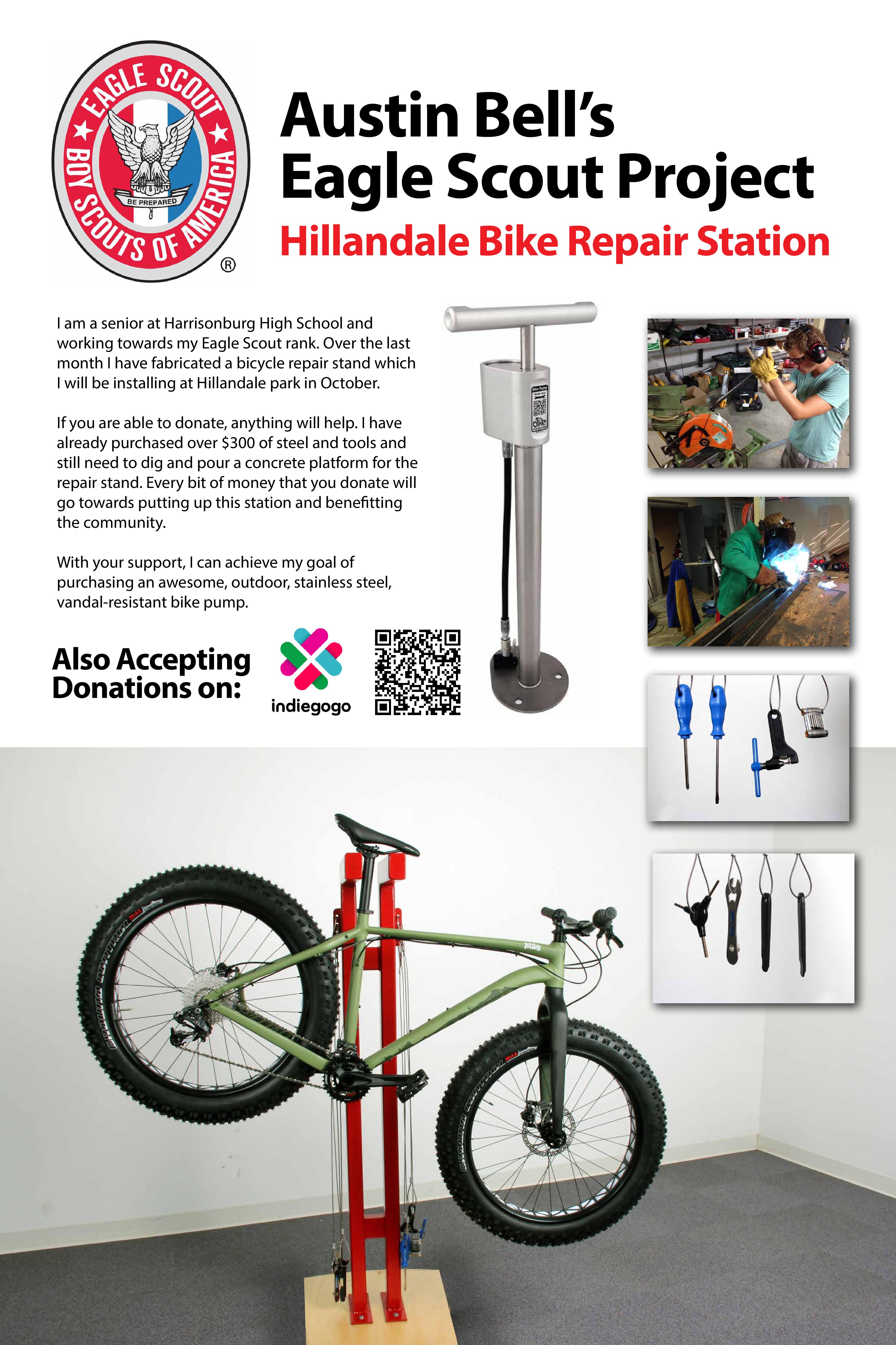 park bike repair stand