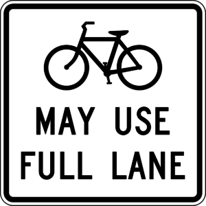 Bikes May Use Full Lane