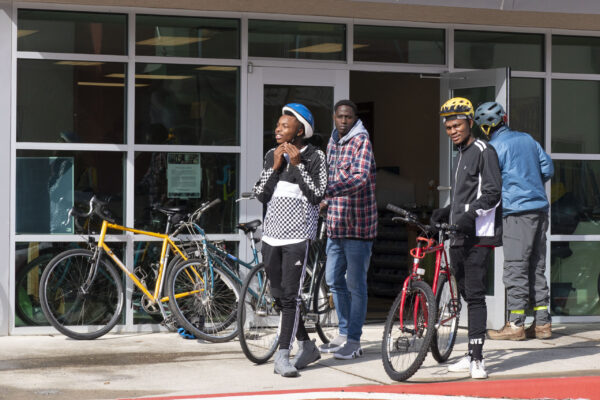 Bikes for Refugees Bikes for Refugees program in Harrisonburg, VA March 3, 2019. Randall K. Wolf / SVBC)