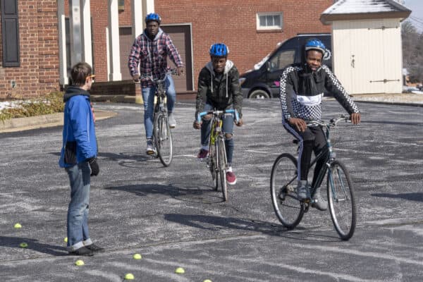 Bikes for Refugees Bikes for Refugees program in Harrisonburg, VA March 3, 2019. Randall K. Wolf / SVBC)